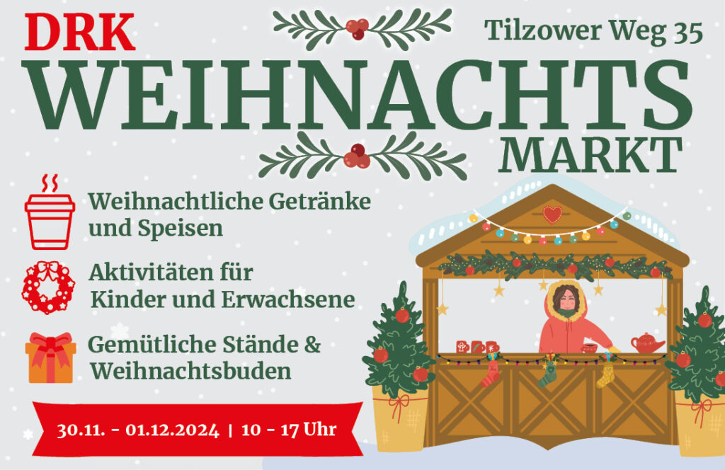 Plakat DRK-Weihnachtsmarkt 2024