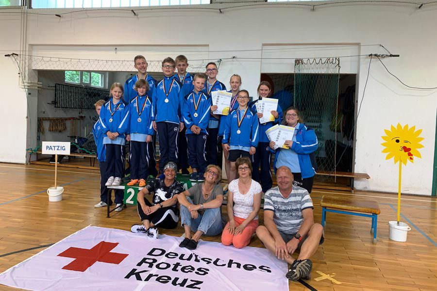 Kinder und Jugendliche mit Handicap beim inklusiven Sportfest Tour de Chance im Arndt-Stadion Bergen.
