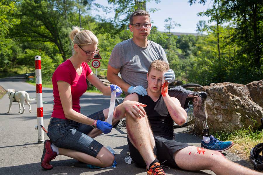 Erste-Hilfe Outdoor, Foto: Brigitte Hiss/DRK