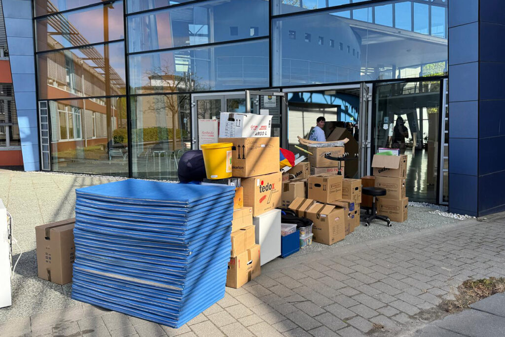 DRK-Förderschule "Rügenwind", Rückzug, Umzug, Wasserschaden, Patzig, Sassnitz