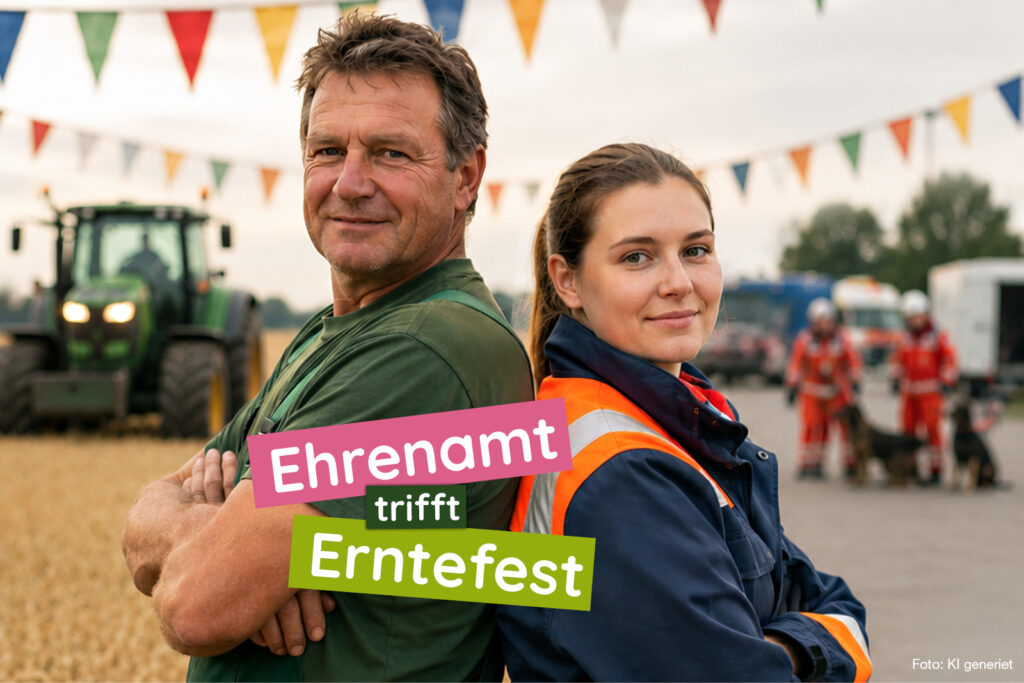 Besucher entdecken Vereine, Mitmachangebote und Tiere bei der Ehrenamtsmesse und dem Erntefest im Schlosspark Putbus.