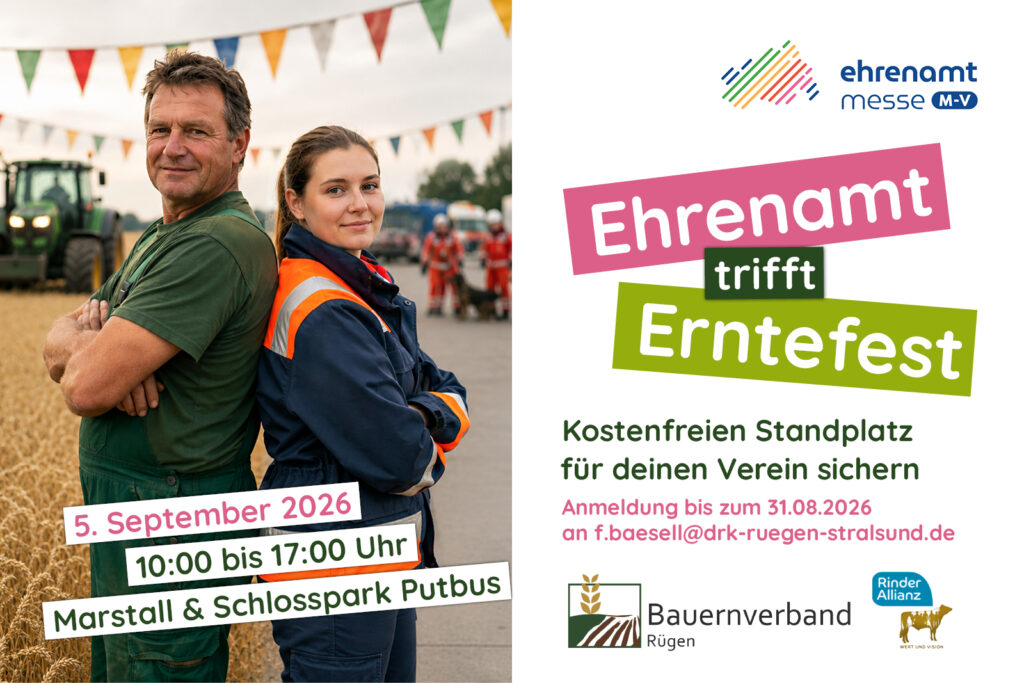 Ehrenamtsmesse MV bewirbt kostenfreie Standplätze für Vereine