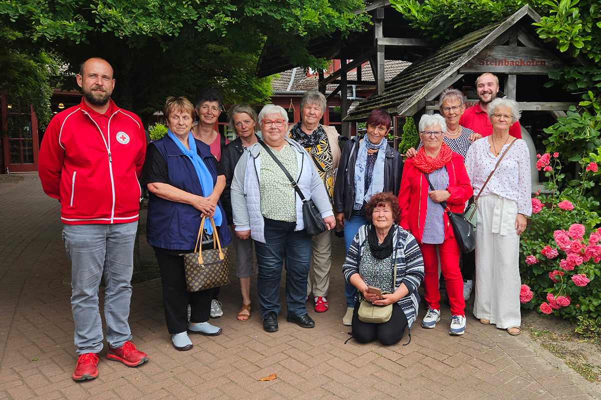 Ortsverein Dreschvitz beim Ausflug in die Alte Pommernkate